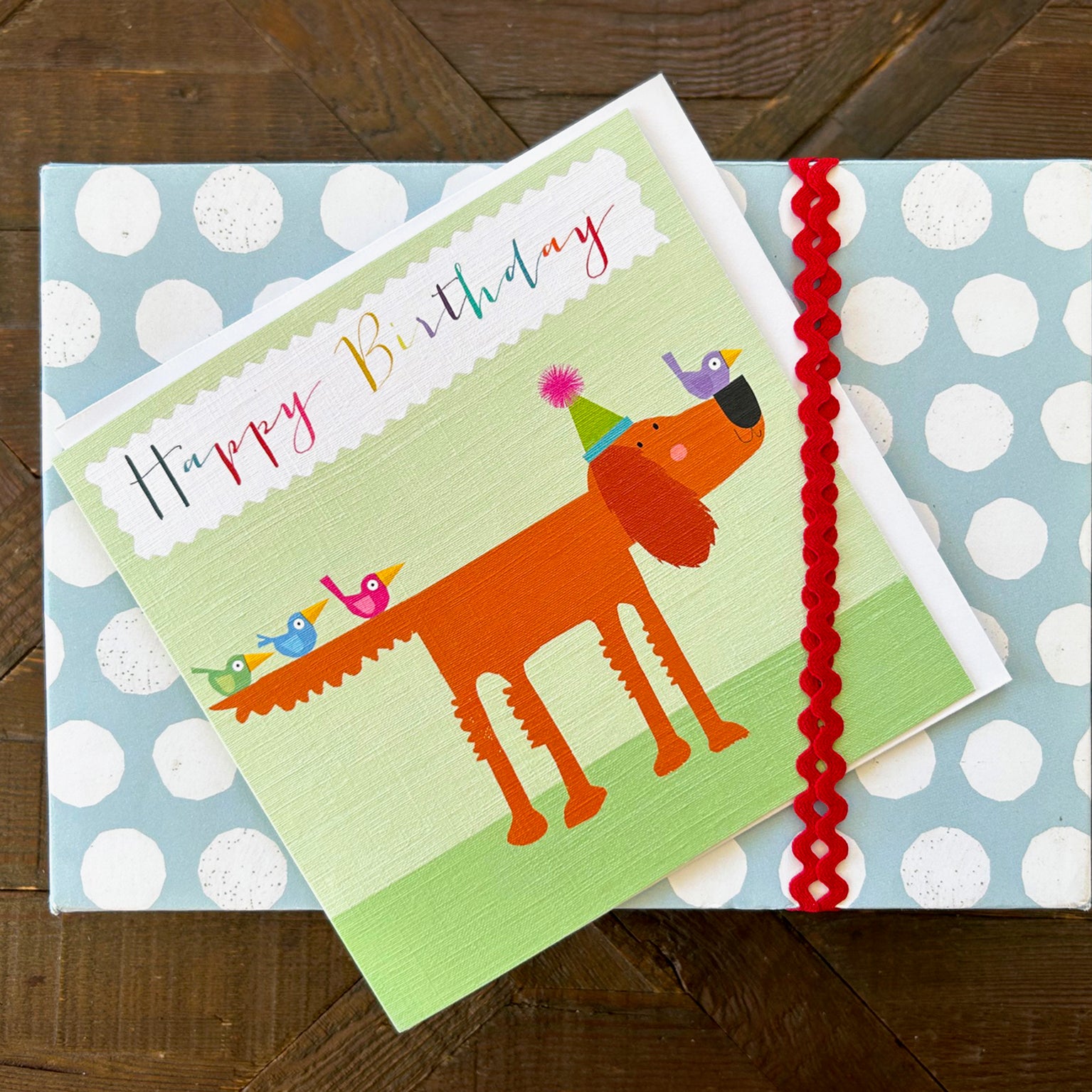 BDG04 setter happy birthday card