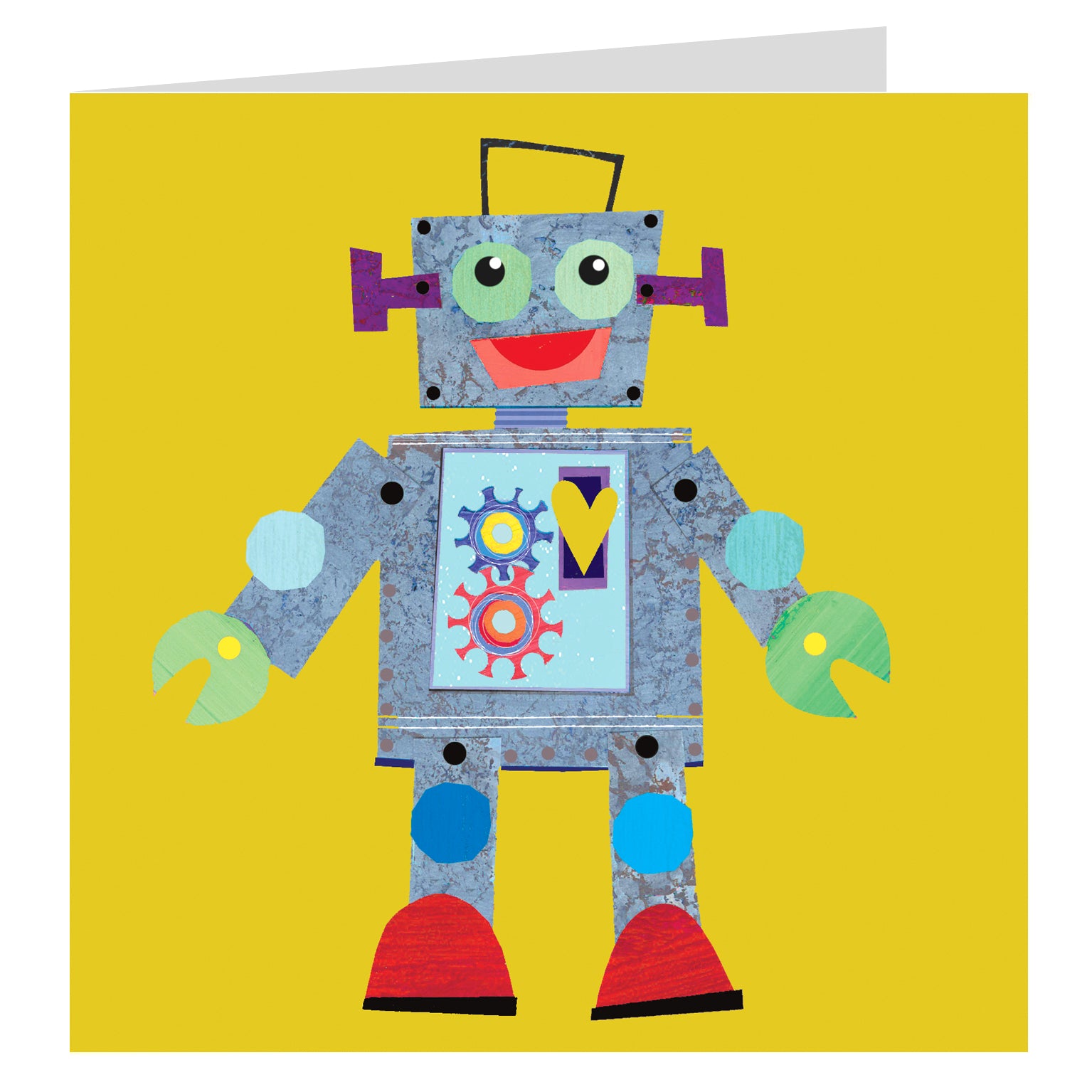 BG02 cool robot greetings card