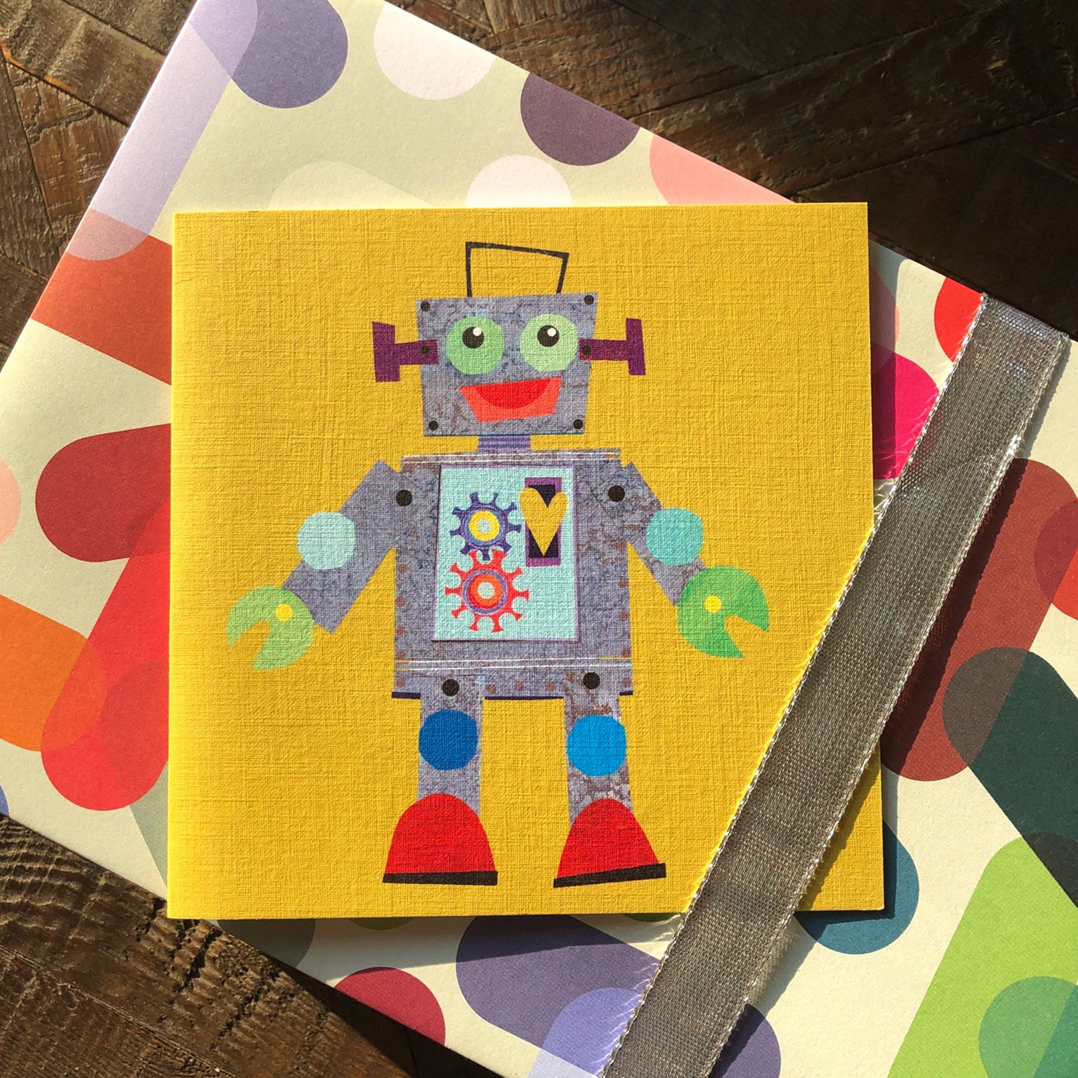 BG02 cool robot greetings card
