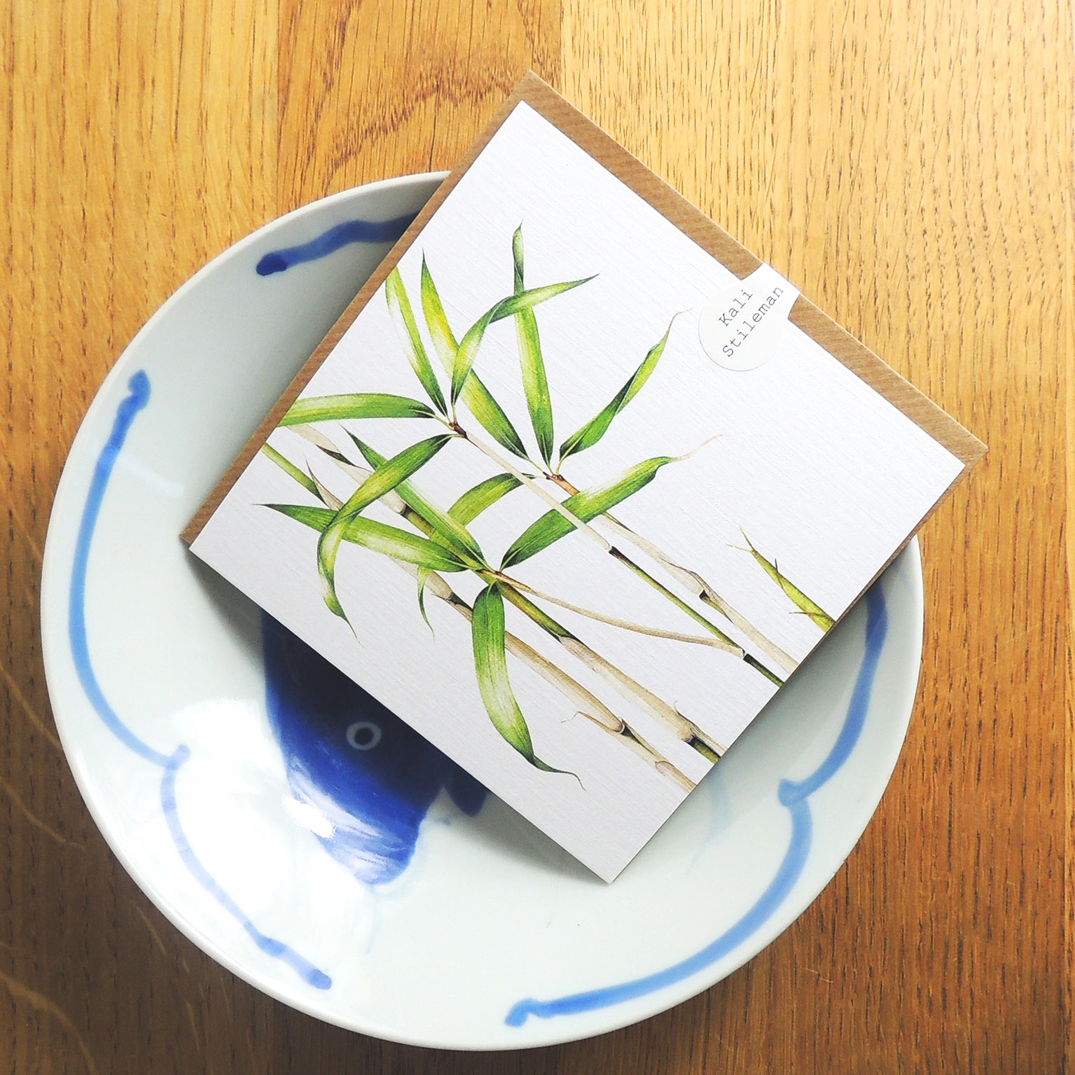 BT02 bamboo greetings card