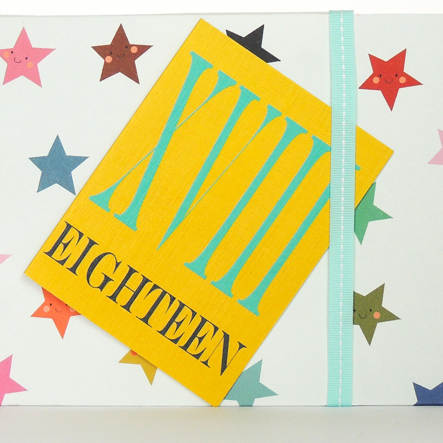 BTW42 mini roman numerals eighteen card