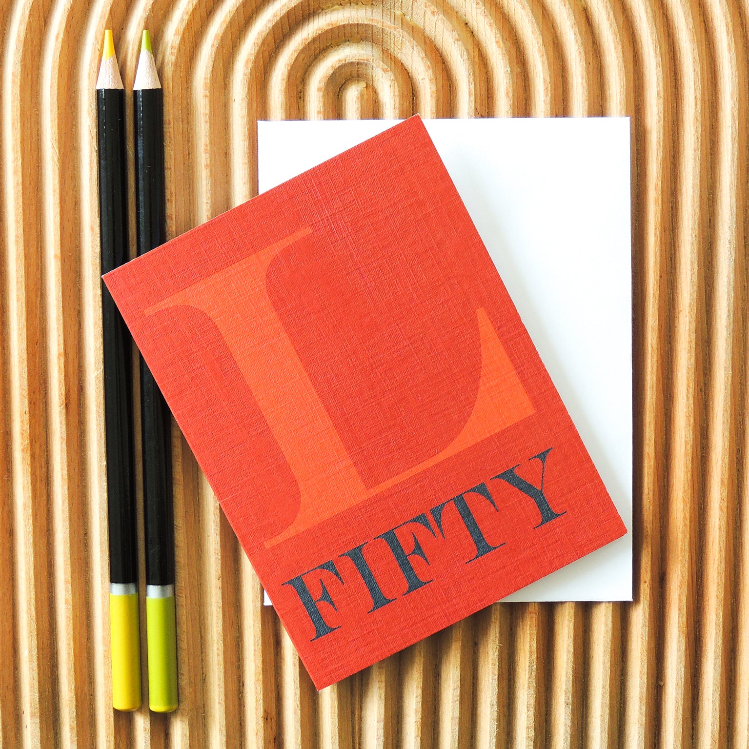 BTW46 mini roman numerals fifty card