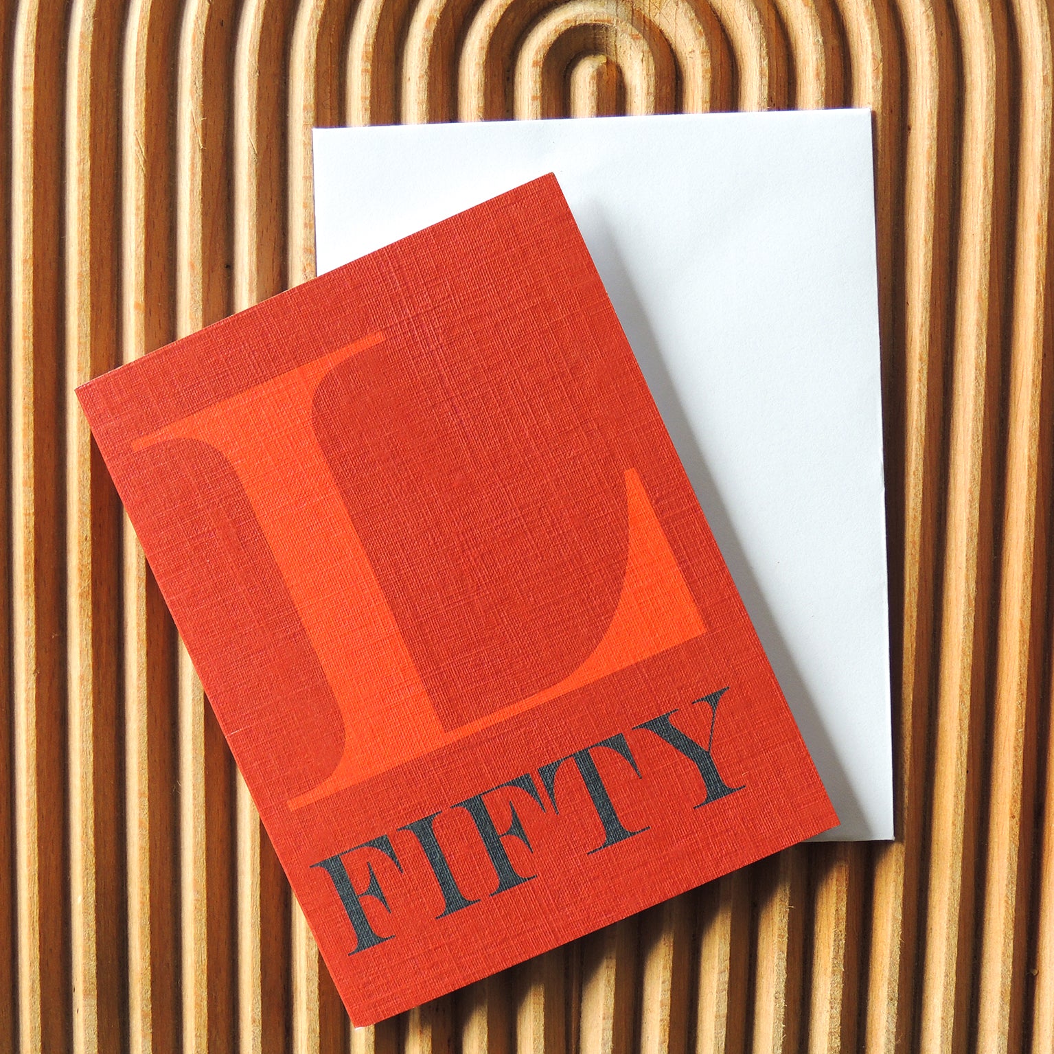 BTW46 mini roman numerals fifty card