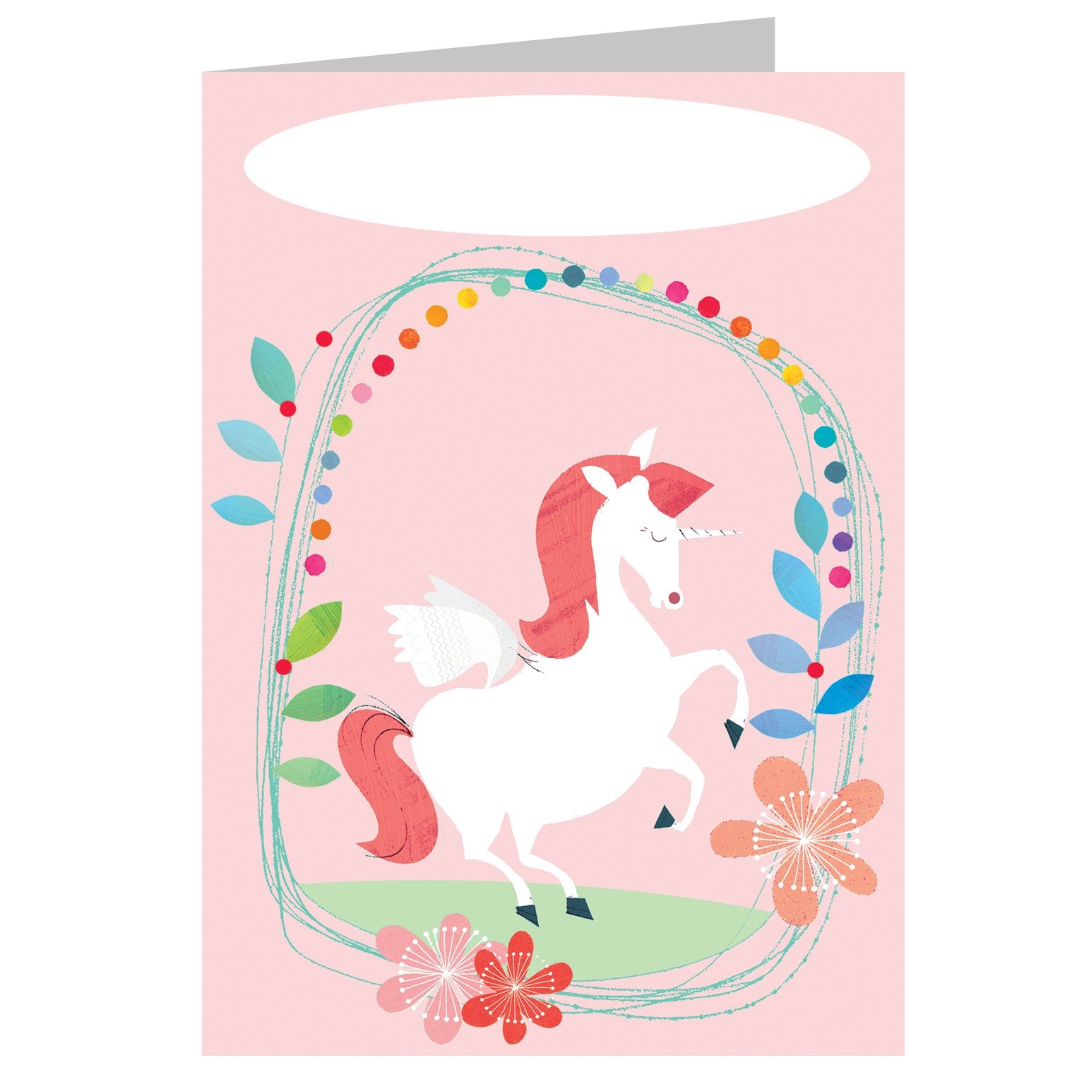 BB21 personalised unicorn greetings card