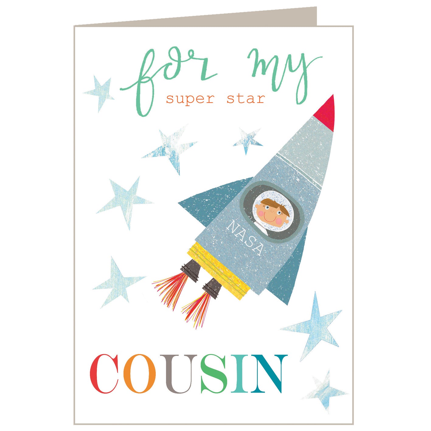 BY17 rocket cousin greetings card