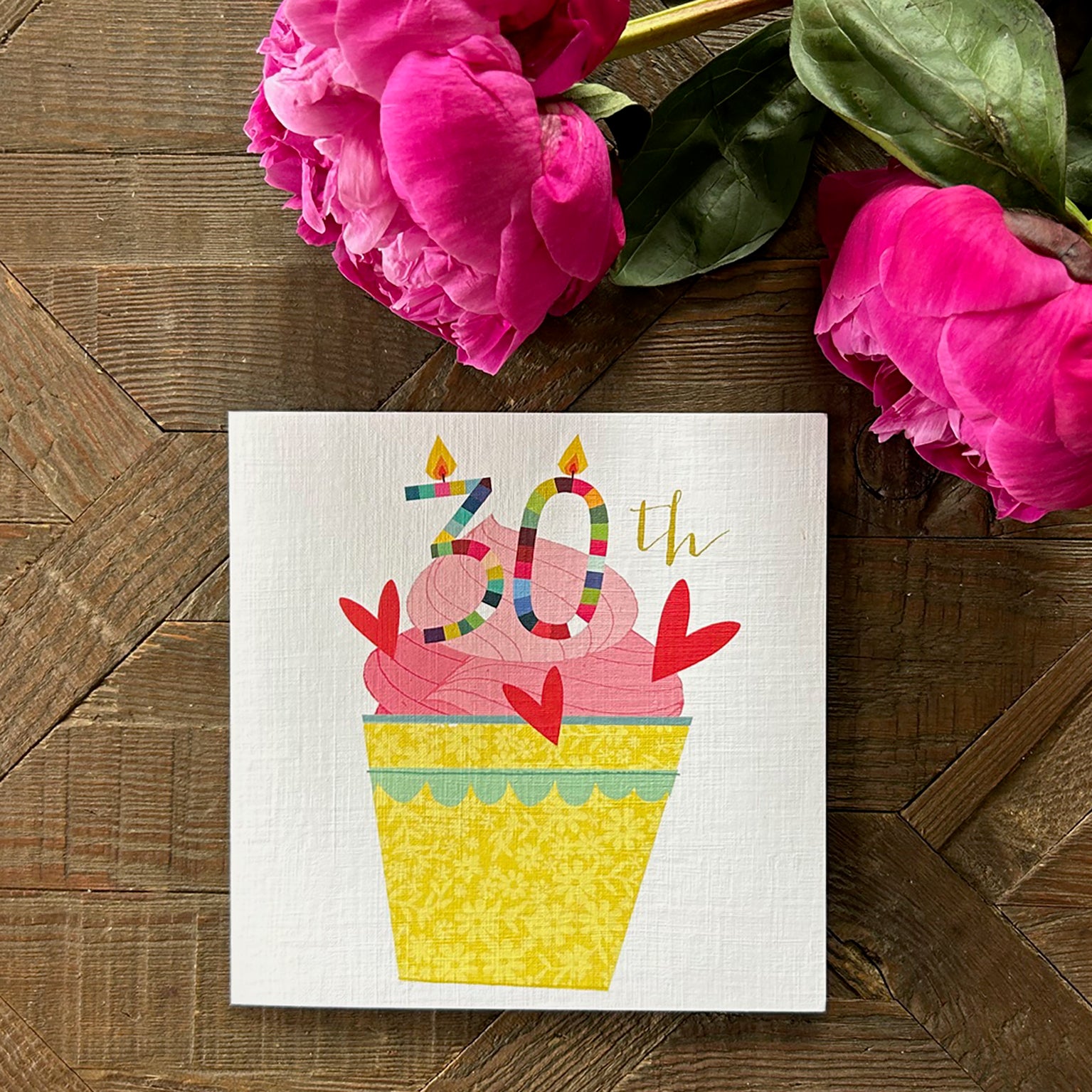 CC30 cupcake 30th birthday card