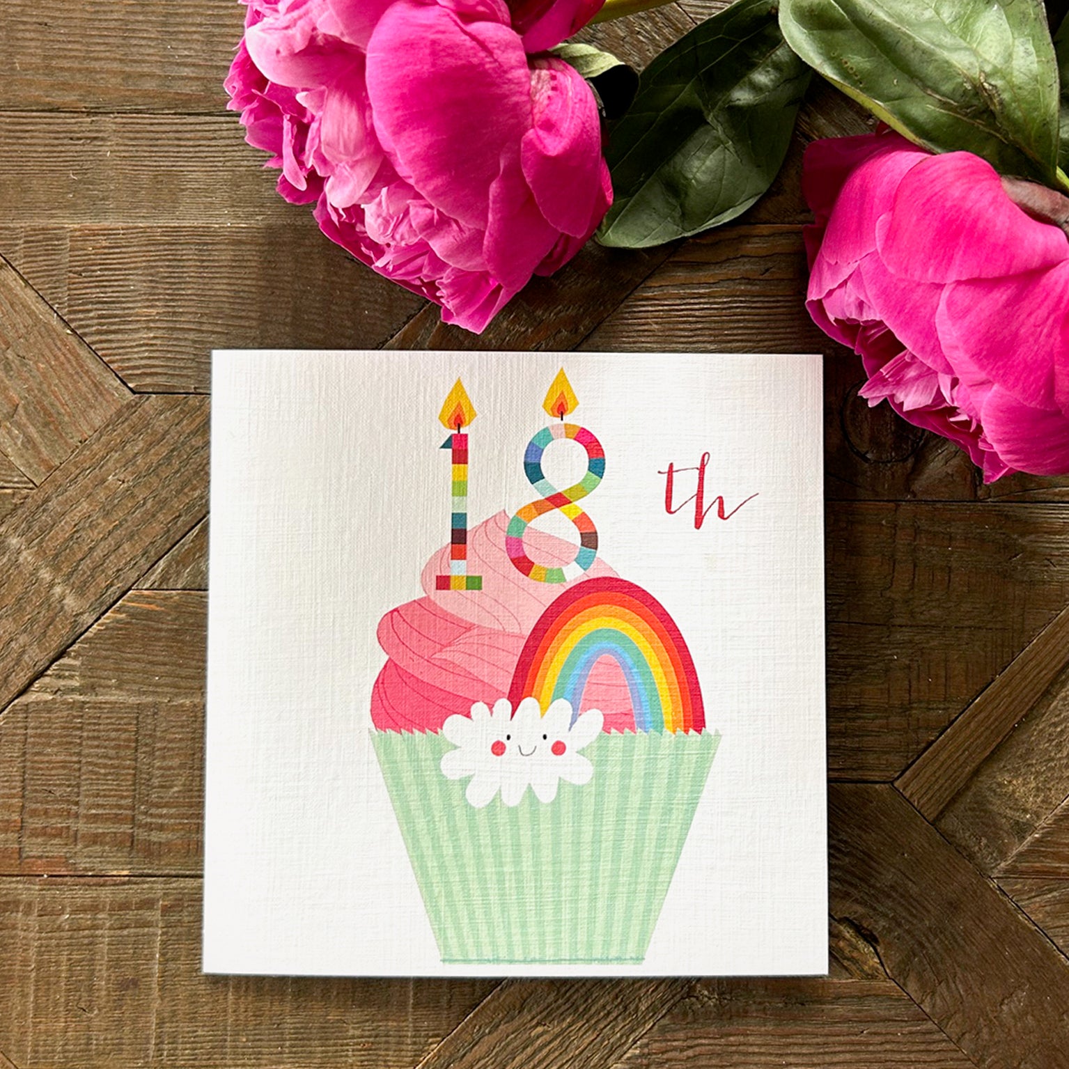 CC18 cupcake 18th birthday card