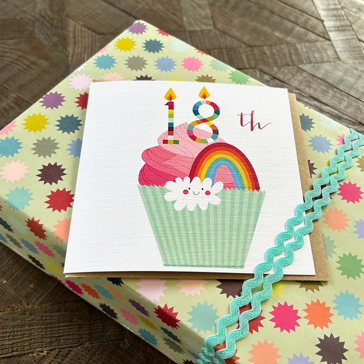 CC18 cupcake 18th birthday card