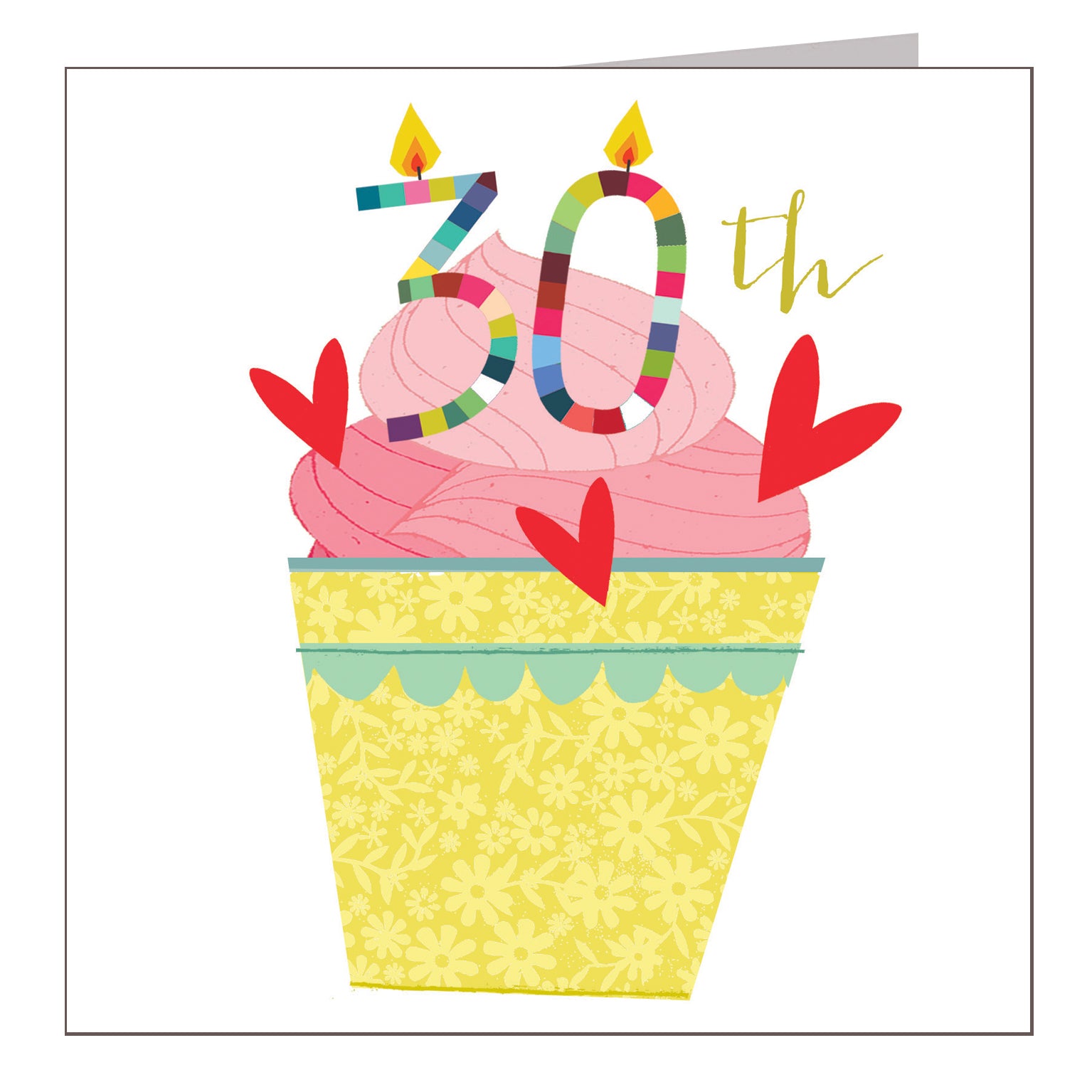 CC30 cupcake 30th birthday card