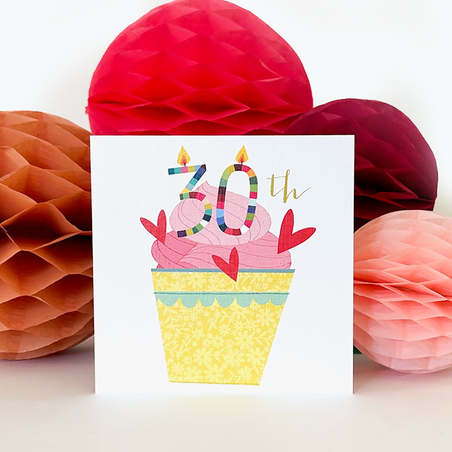 CC30 cupcake 30th birthday card