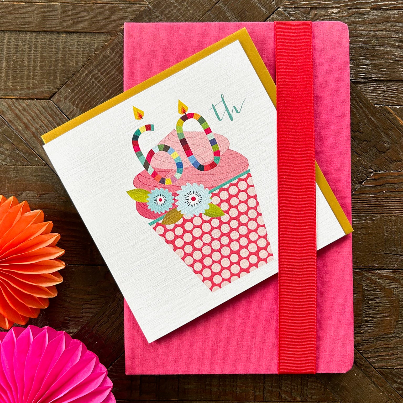 CC60 cupcake 60th birthday card