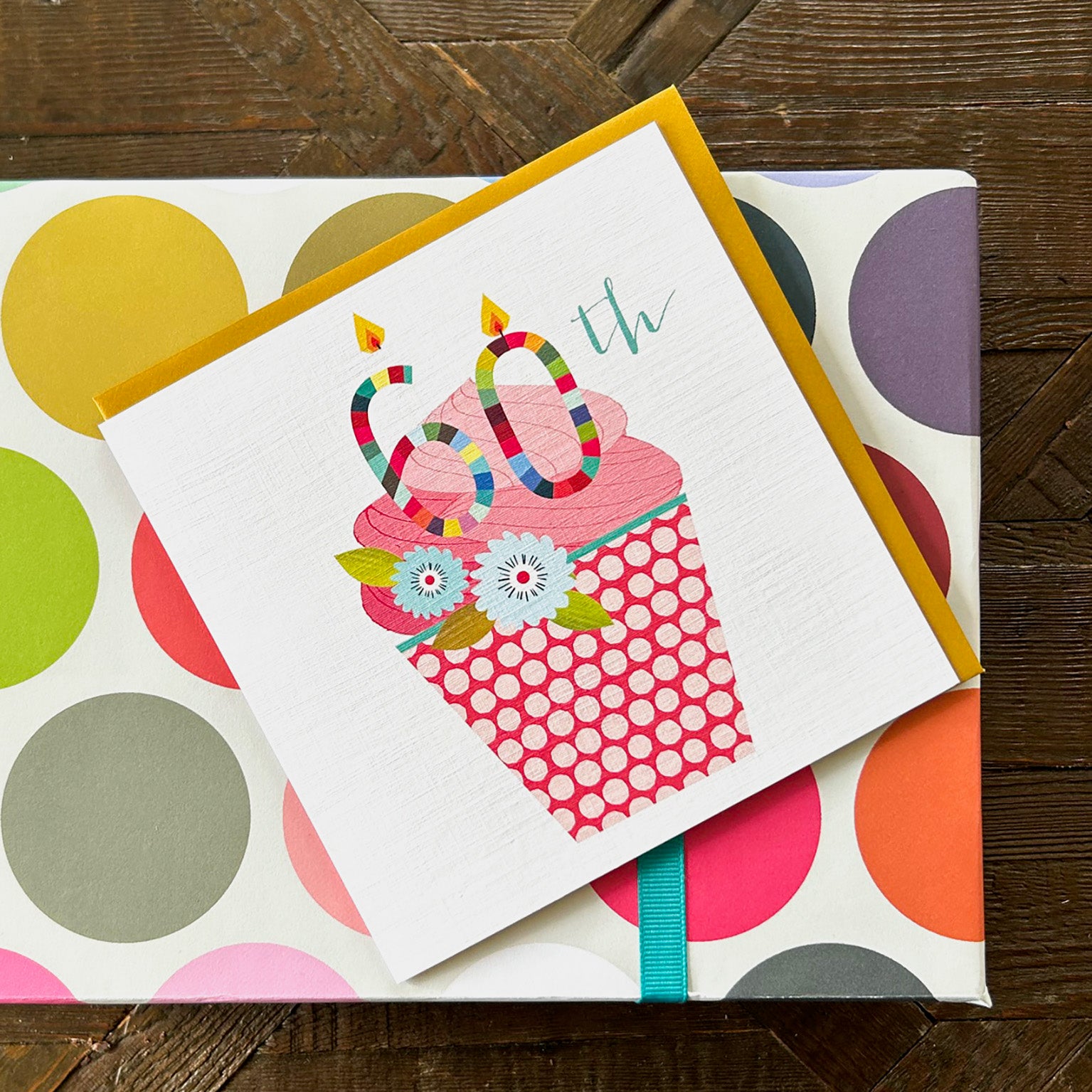 CC60 cupcake 60th birthday card