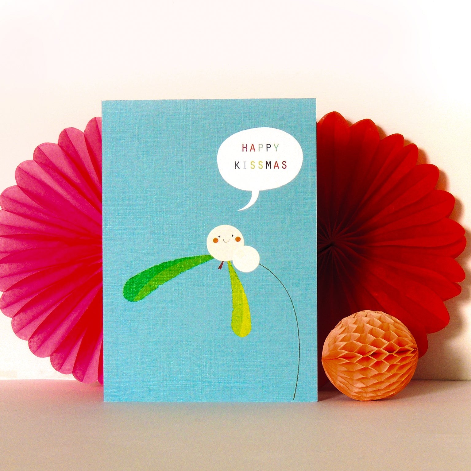 CH04 mistletoe Christmas greetings card