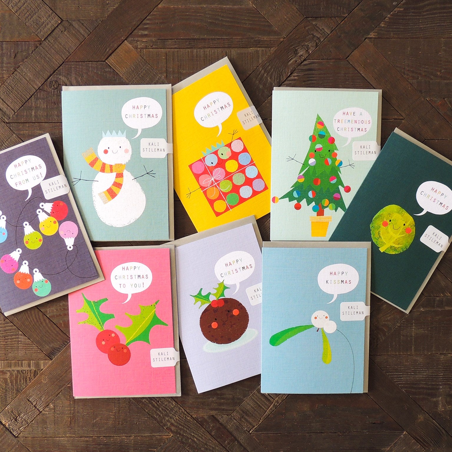 CH04 mistletoe Christmas greetings card