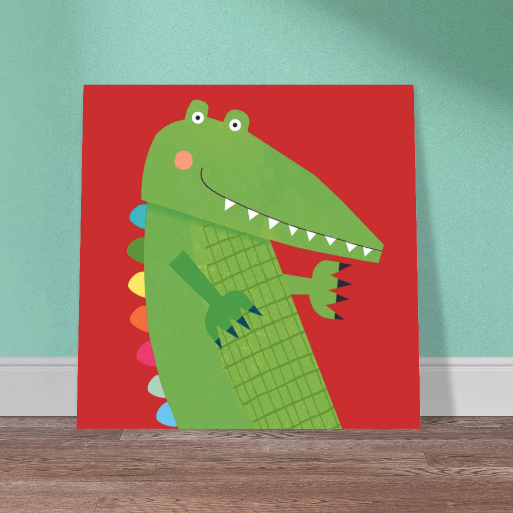 PT47 Cheeky Crocodile Art Print