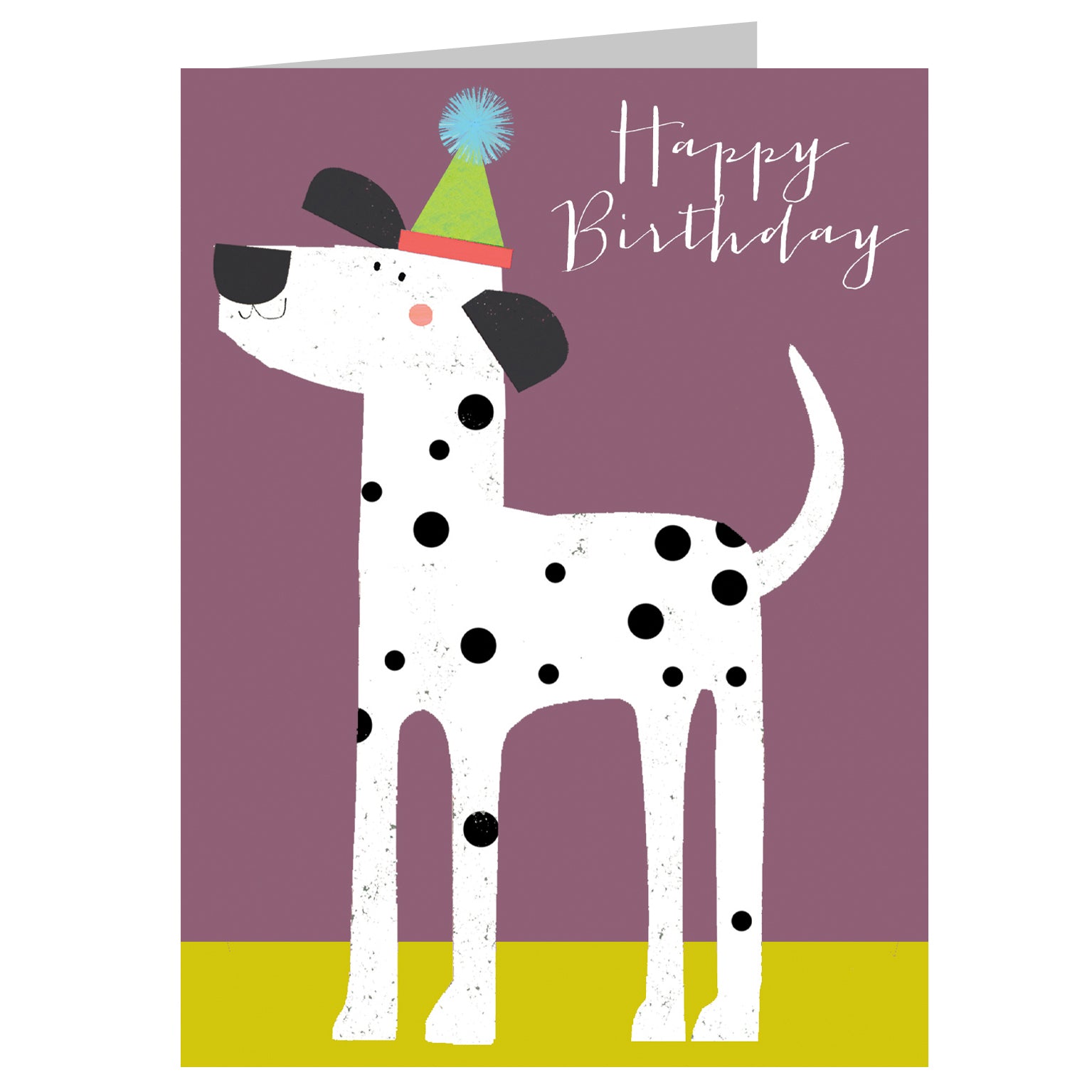 DG03 mini dalmatian birthday card