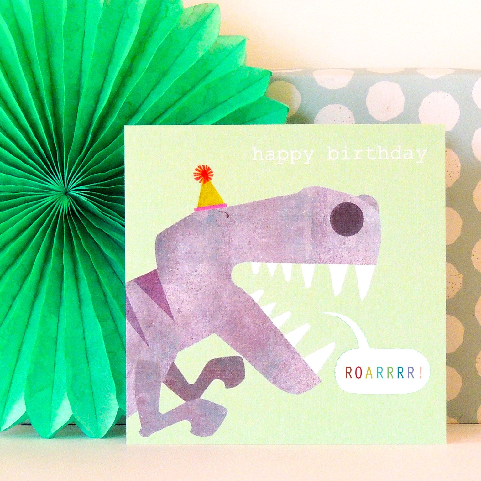 DN01 Tyrannosaurus Rex birthday card