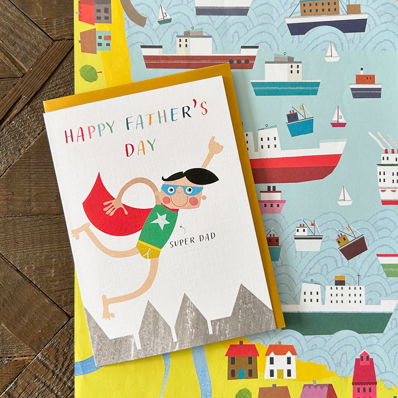FD07 Father's Day Super Dad Card