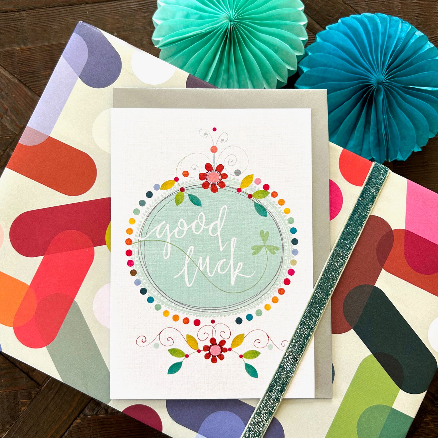 FF11 good luck greetings card