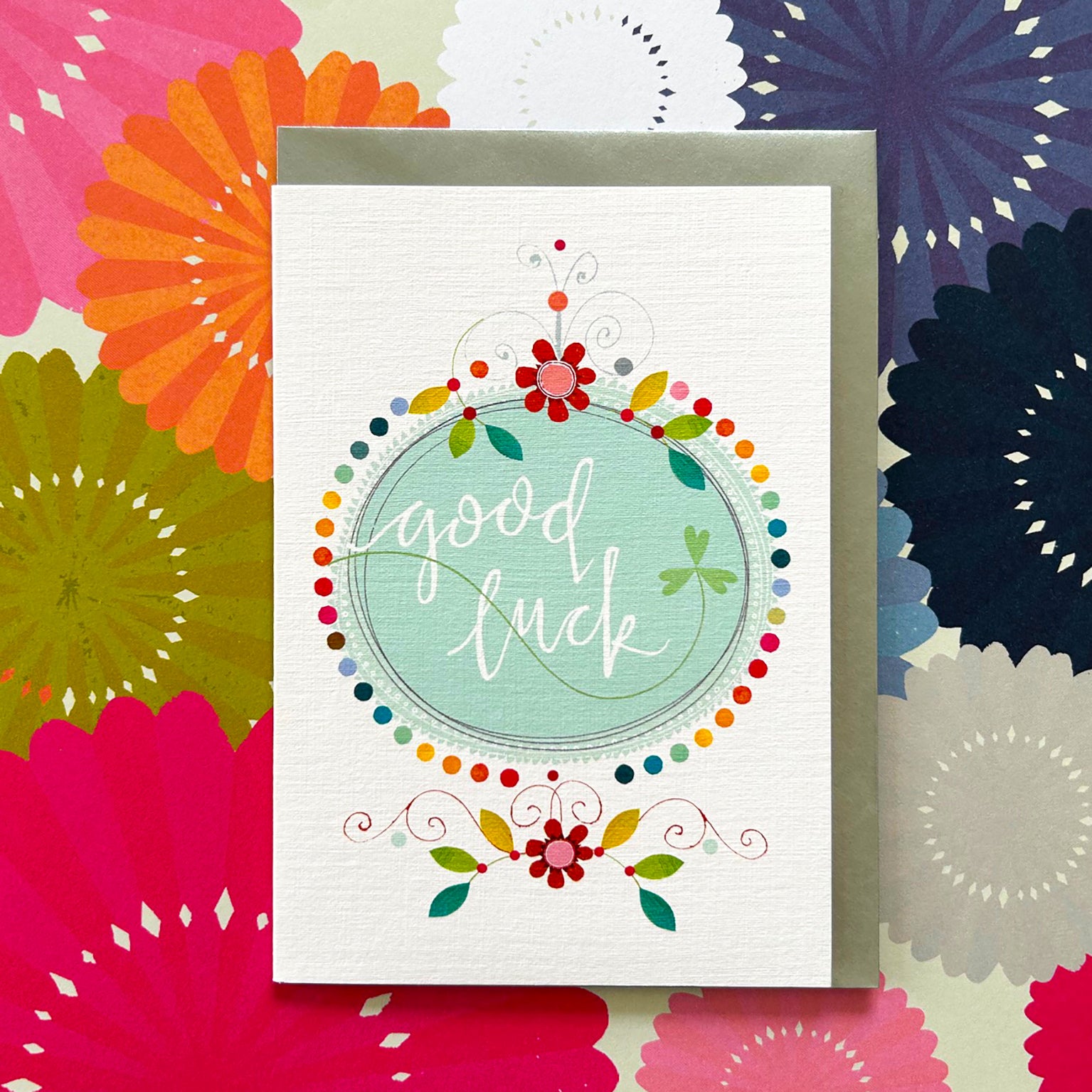 FF11 good luck greetings card