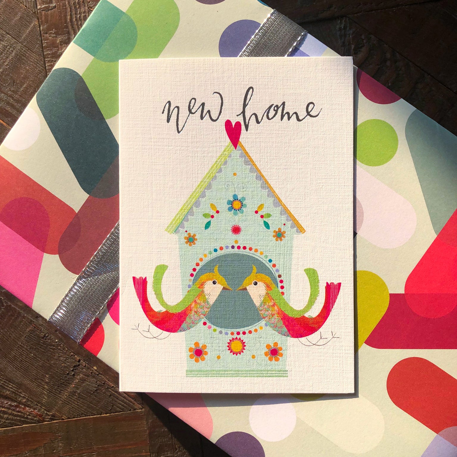 FF16 silver foiled new home card