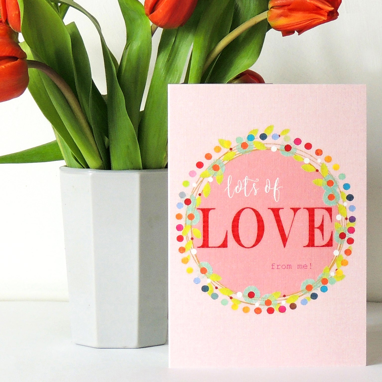 FF30 lots of love greetings card