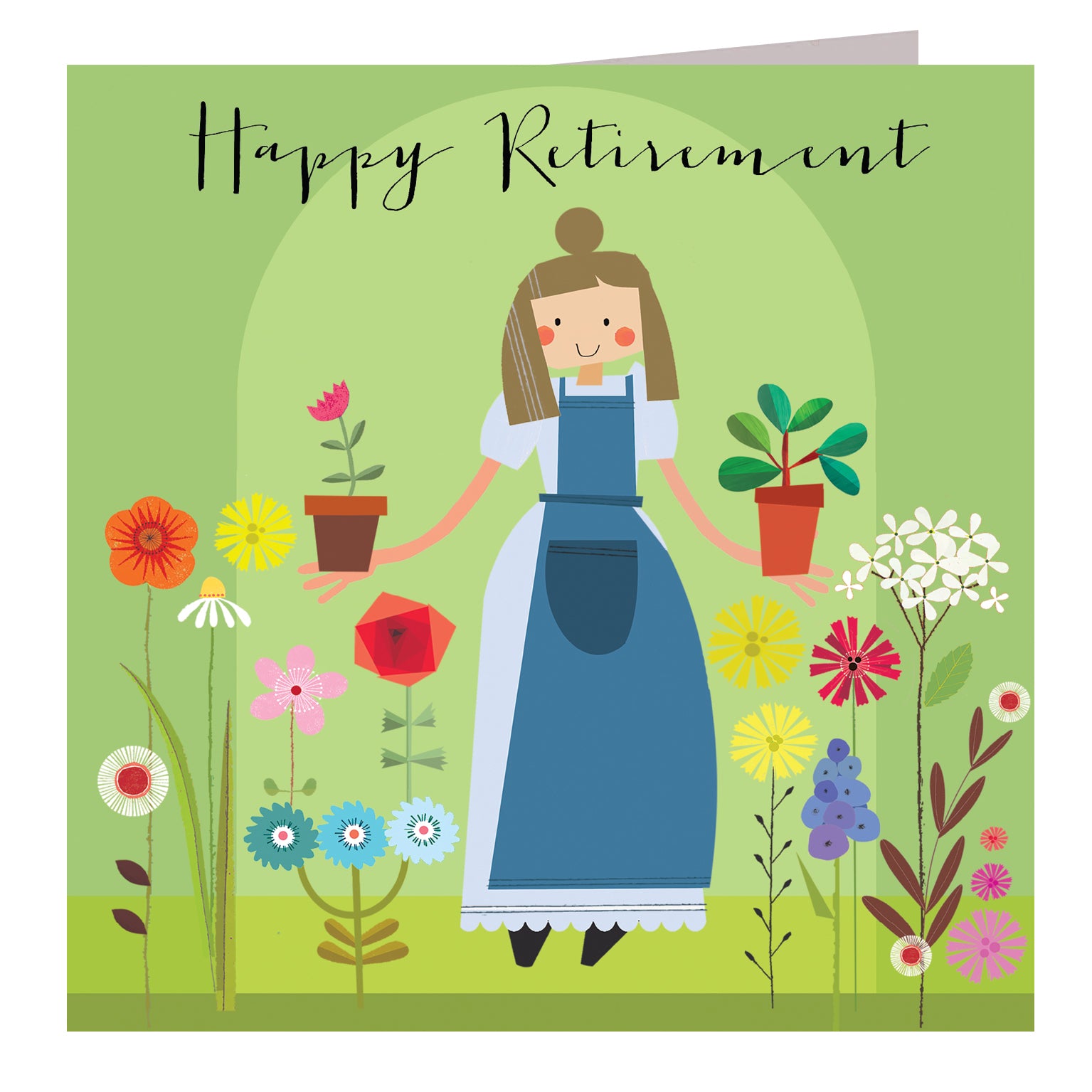 FK05 silver foiled retirement card