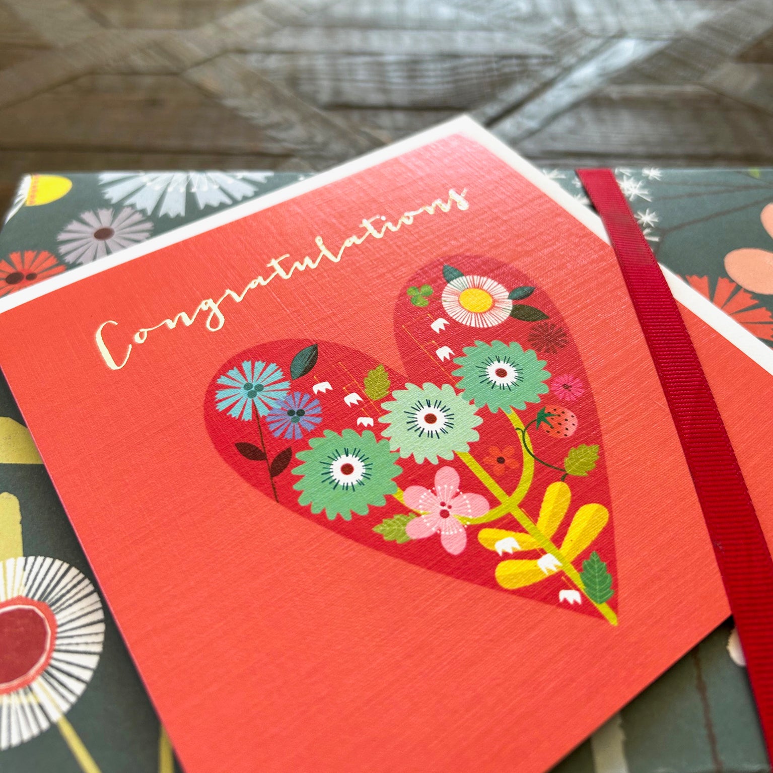 FK16 silver foiled congratulations card