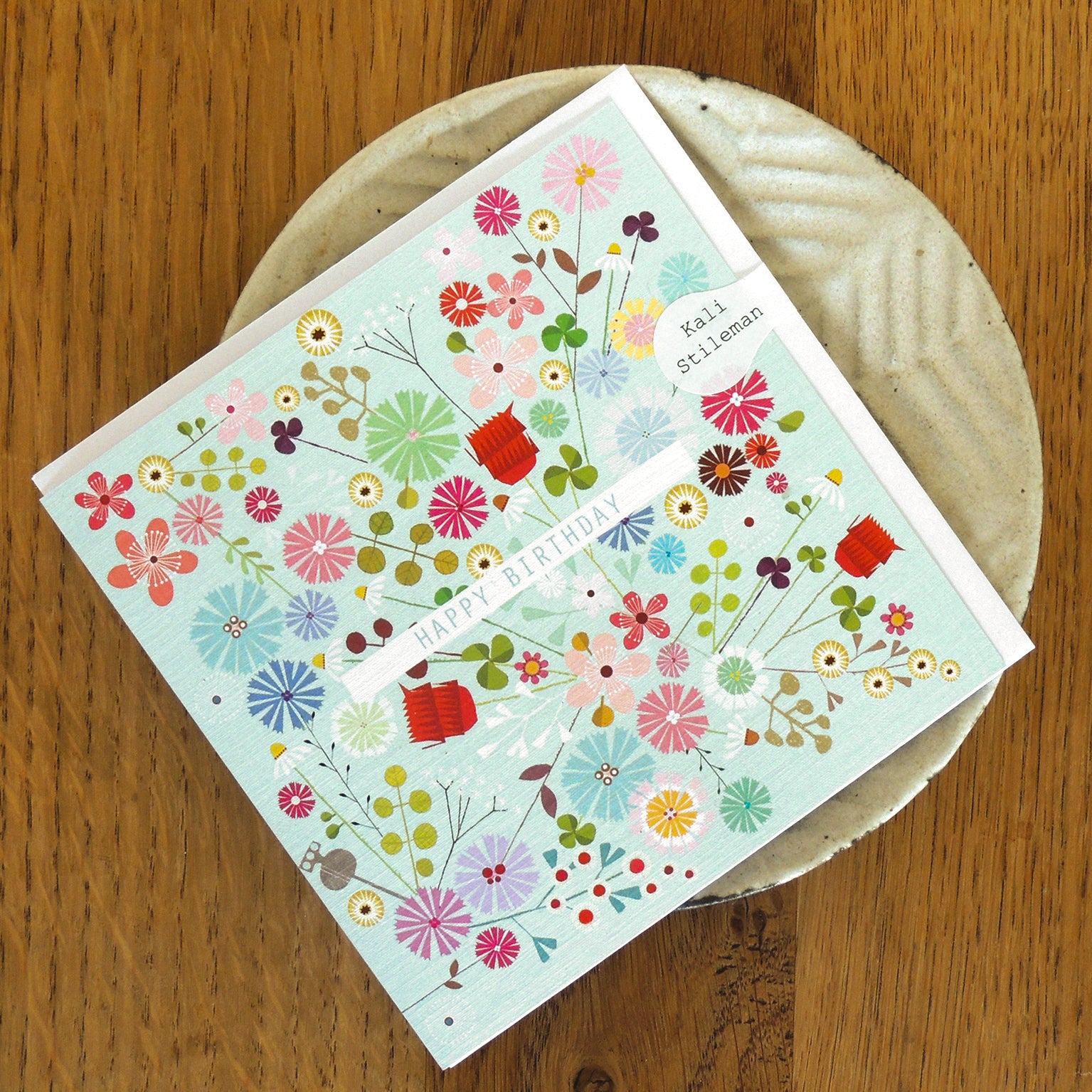 FL20 floral explosion birthday card