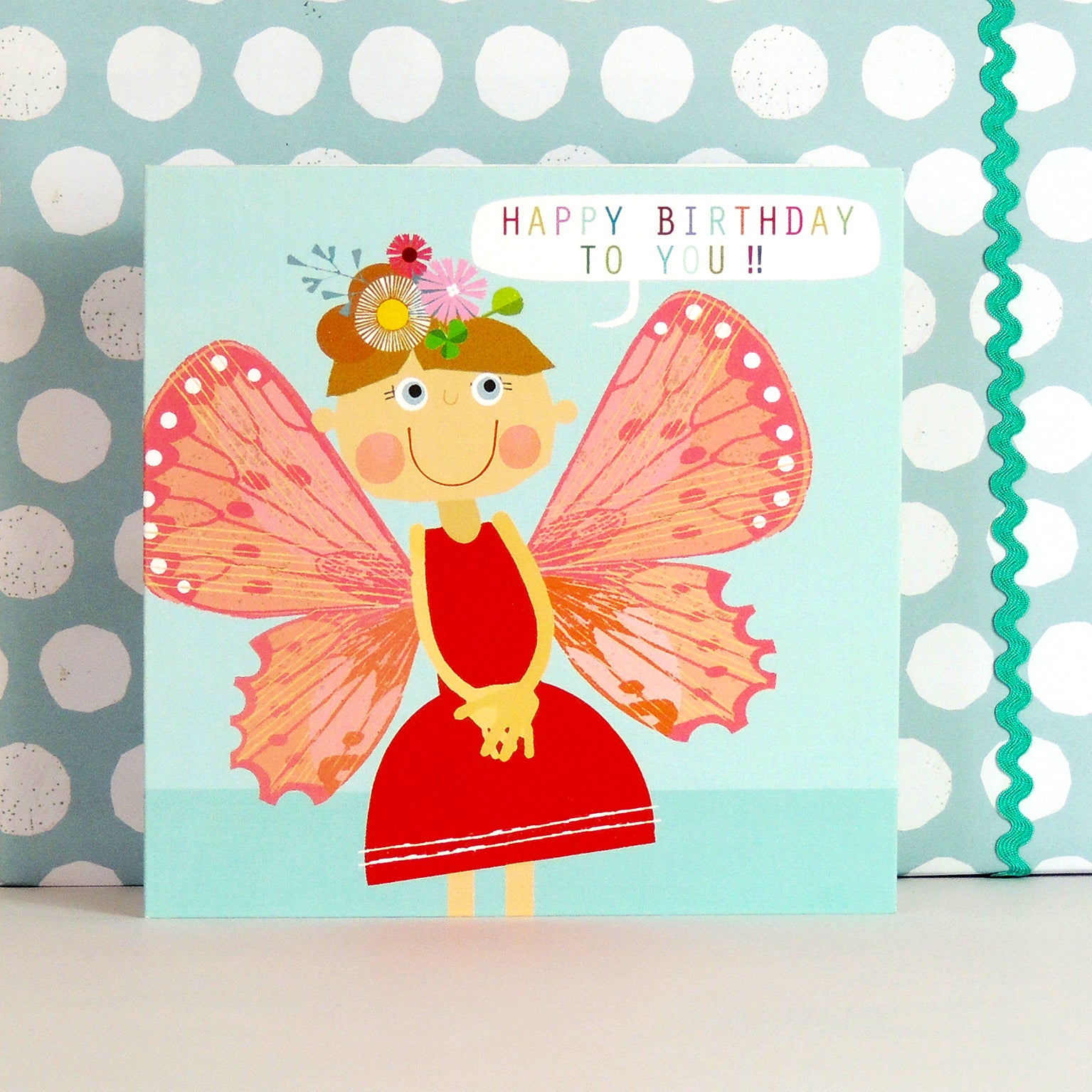 GL21 happy birthday butterfly card