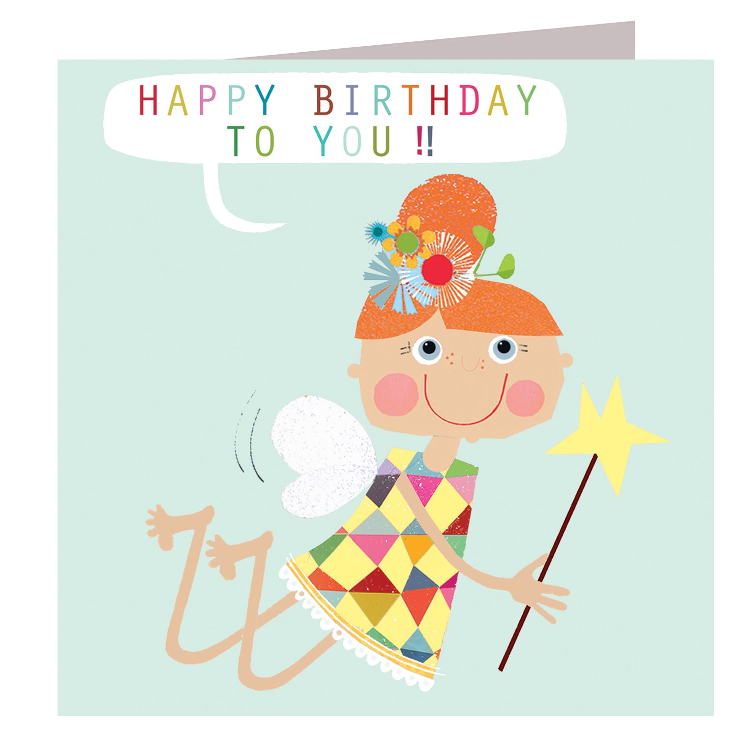 GL22 happy birthday fairy card