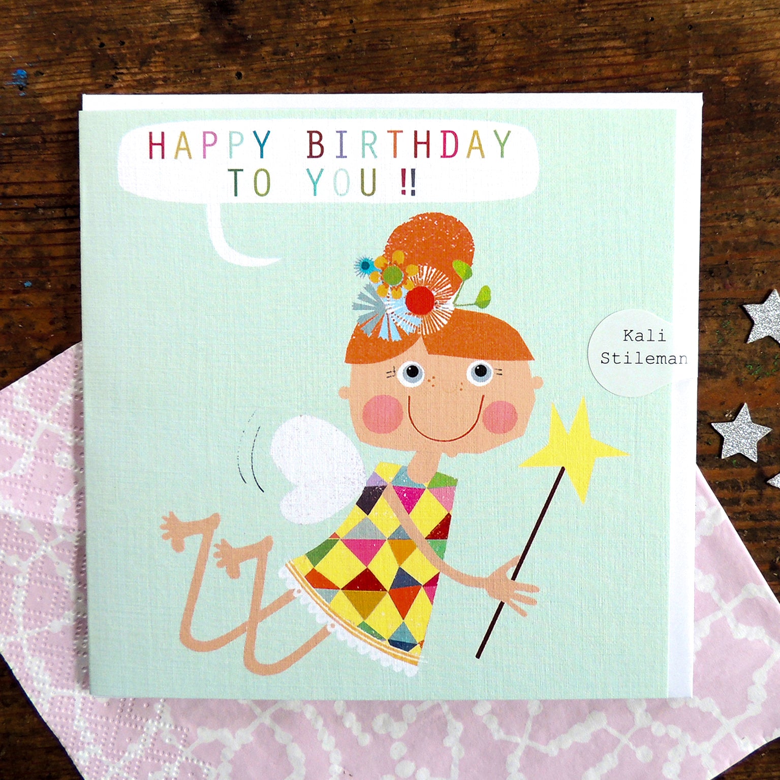 GL22 happy birthday fairy card