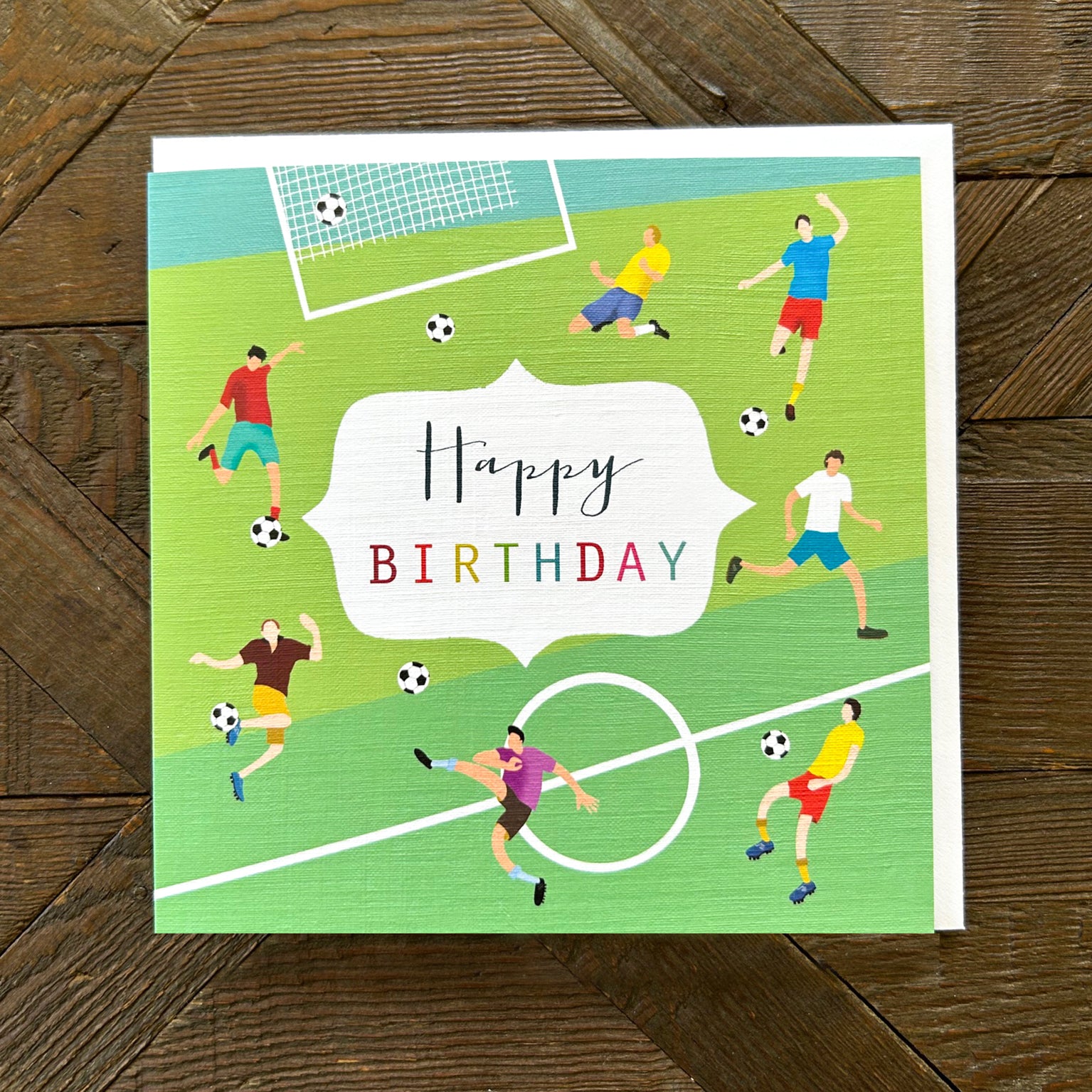 HB06 football happy birthday card
