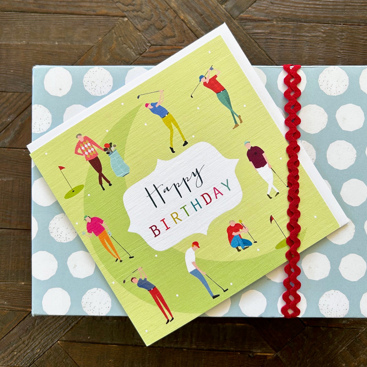 HB07 golf happy birthday card