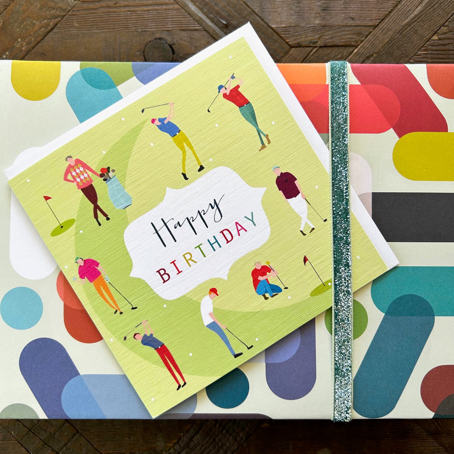 HB07 golf happy birthday card