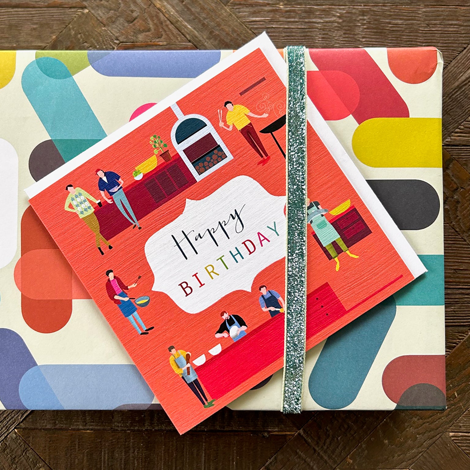 HB10 cooking happy birthday card