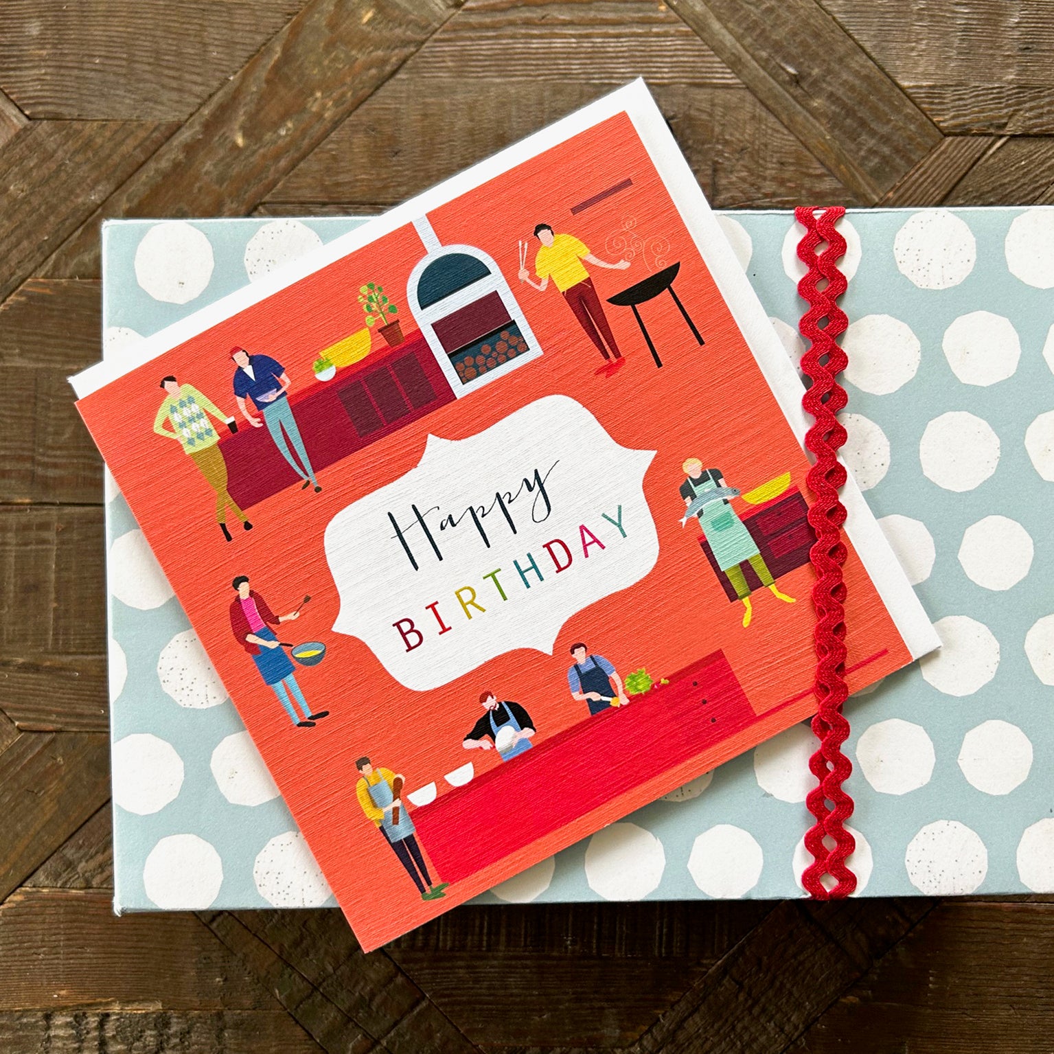 HB10 cooking happy birthday card