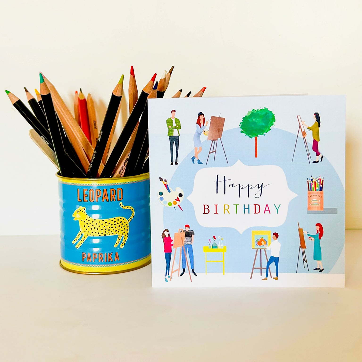 HBG02 Artist Happy Birthday Card
