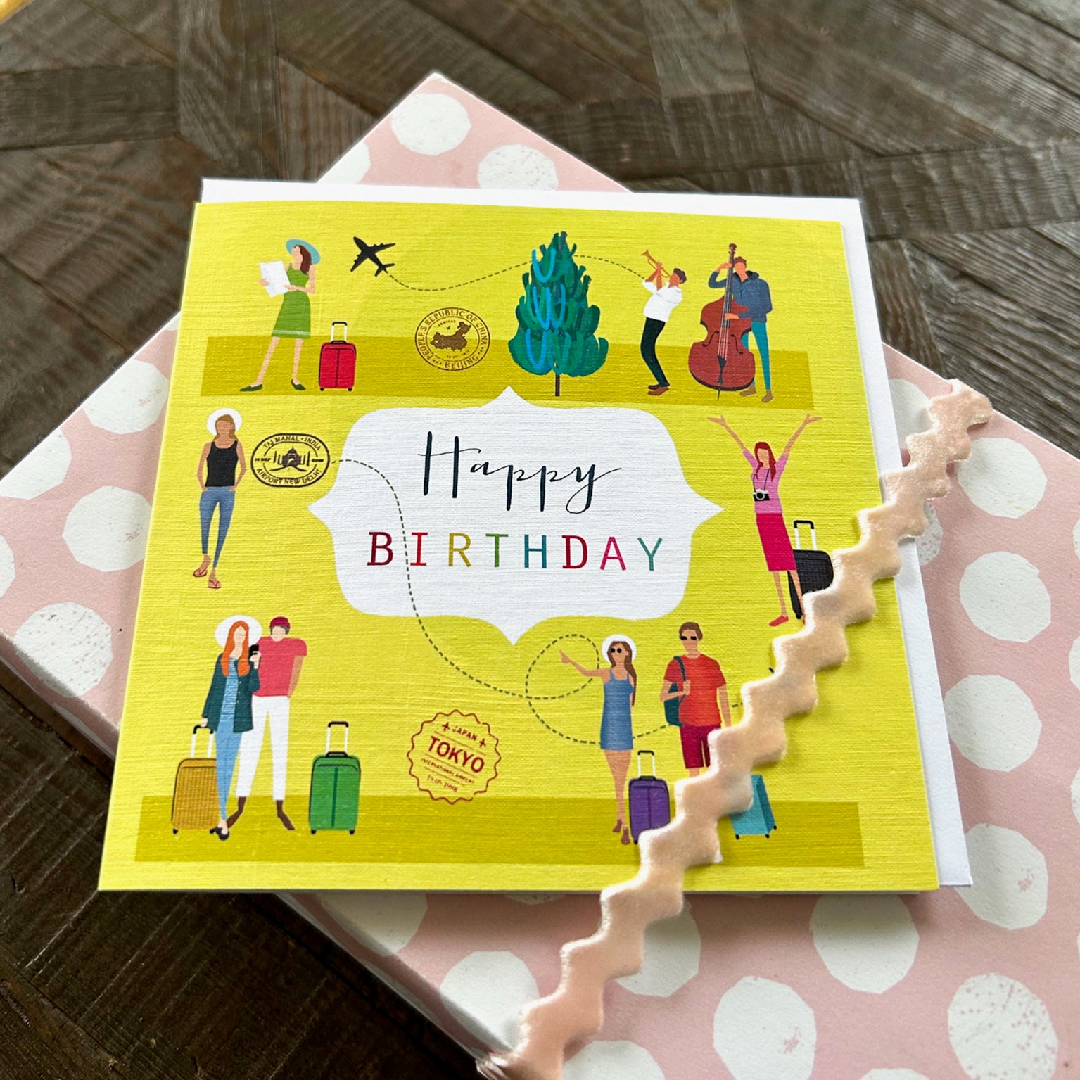 HBG04 travels happy birthday card