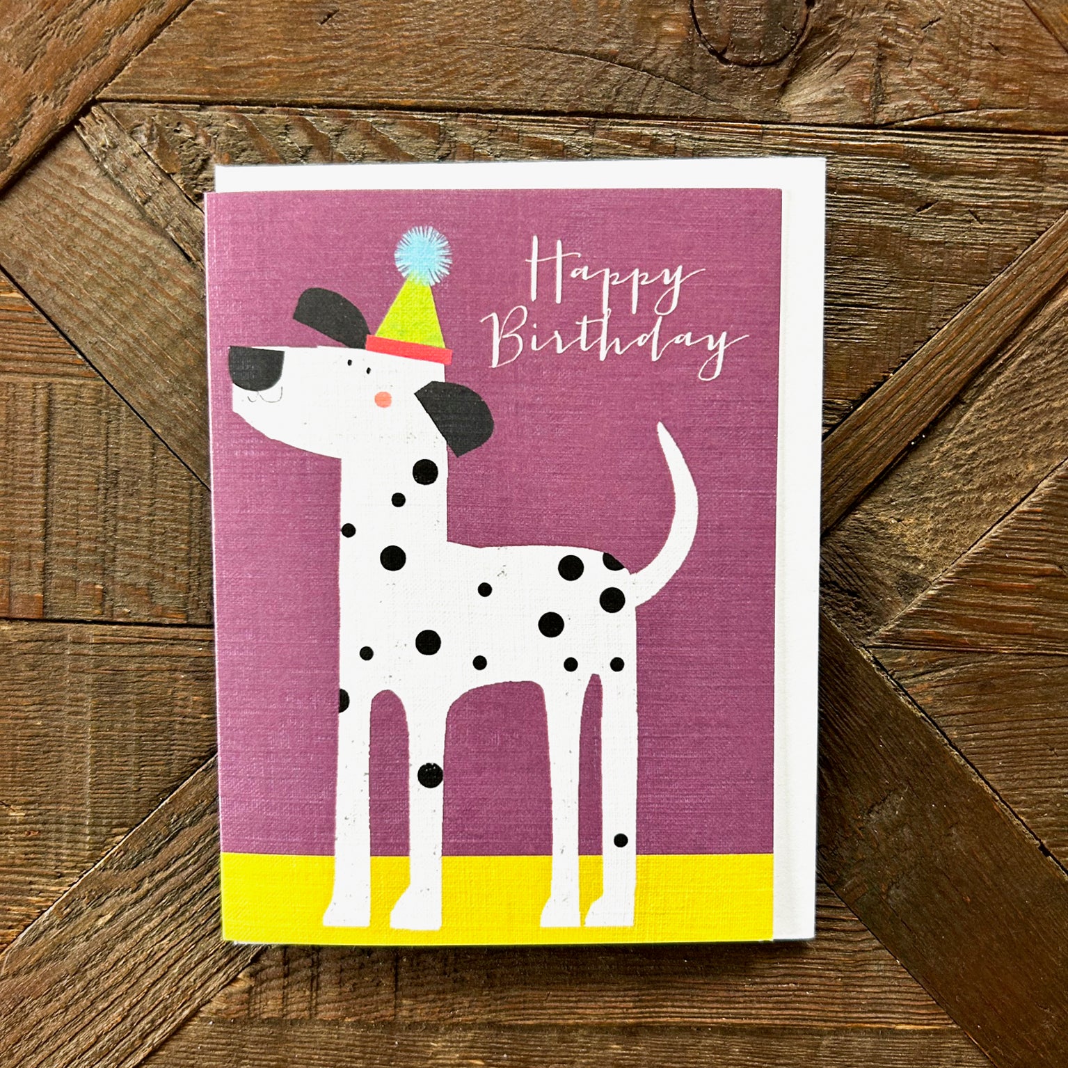 DG03 mini dalmatian birthday card