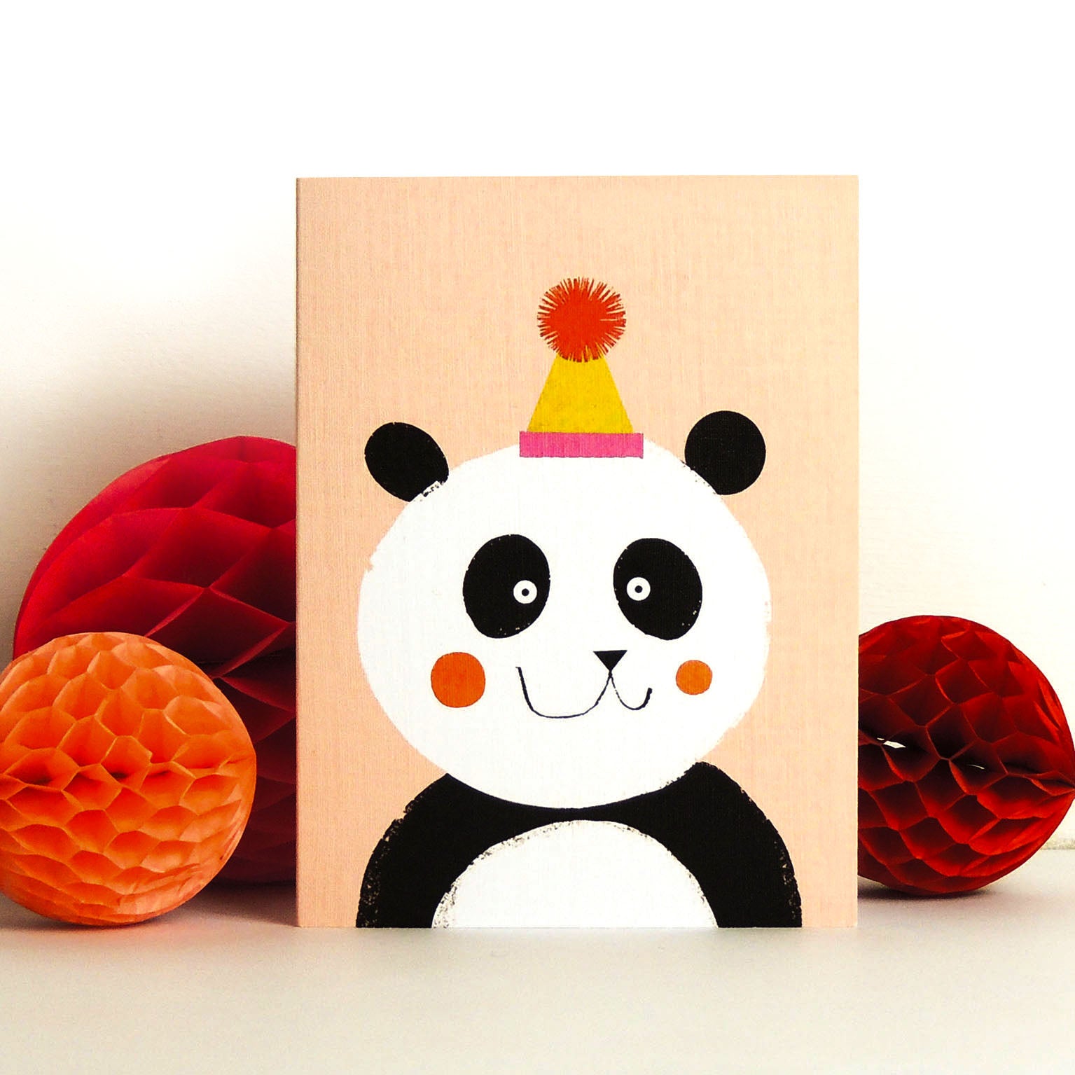 KAB01 mini panda greetings card