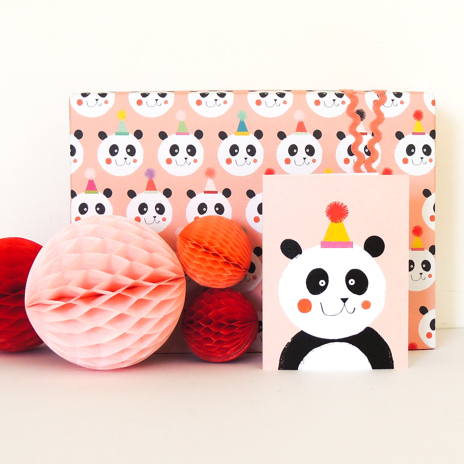 KAB01 mini panda greetings card