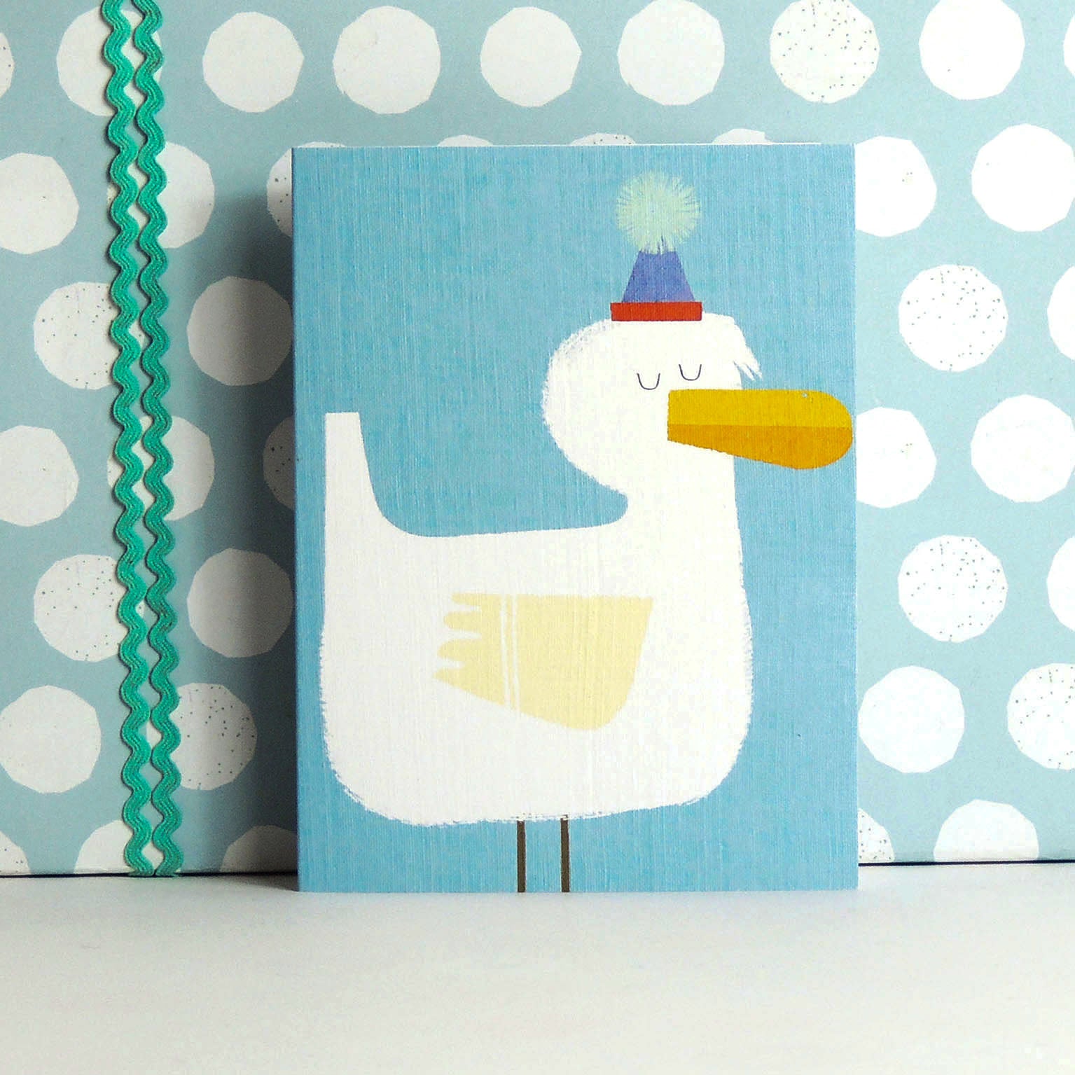 KAB03 mini duck greetings card