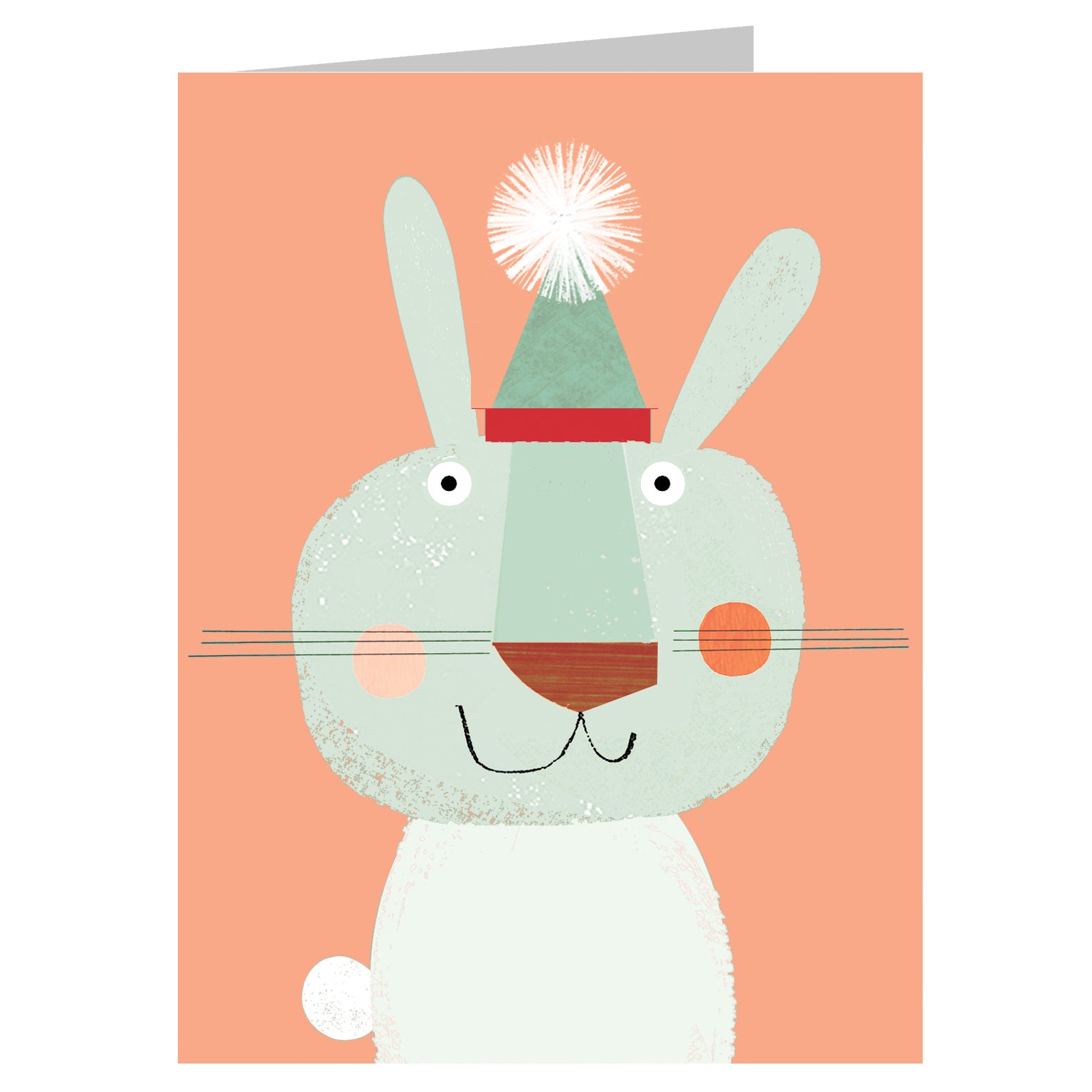 KAB04 mini rabbit greetings card