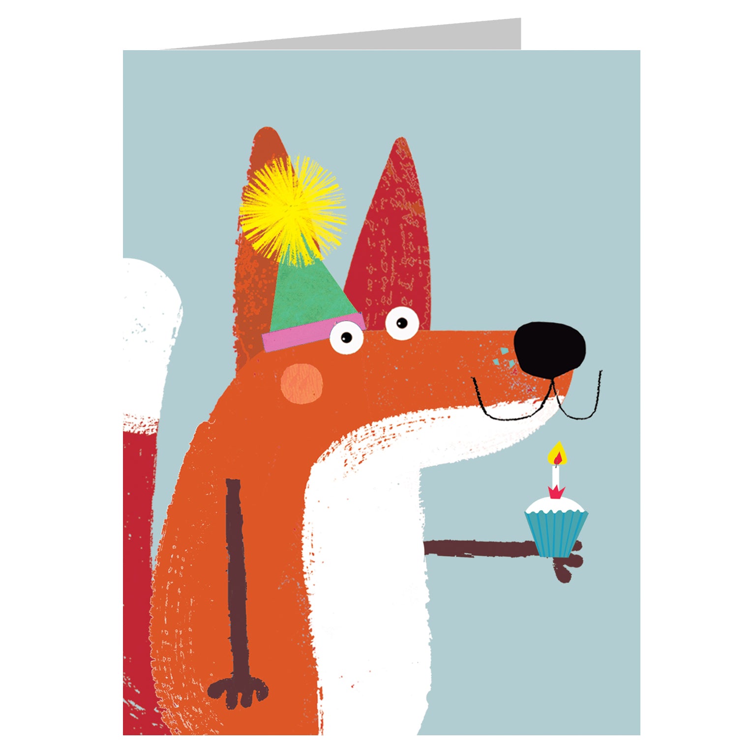 KAB05 mini fox greetings card