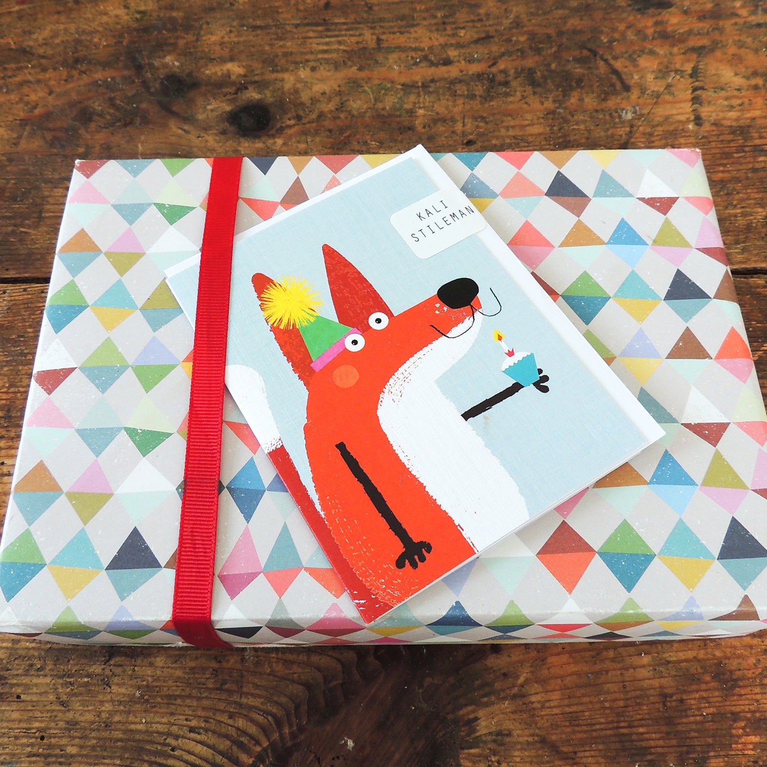 KAB05 mini fox greetings card