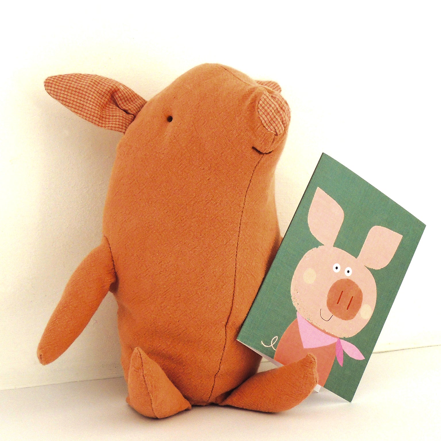 KAB09 mini piglet greetings card