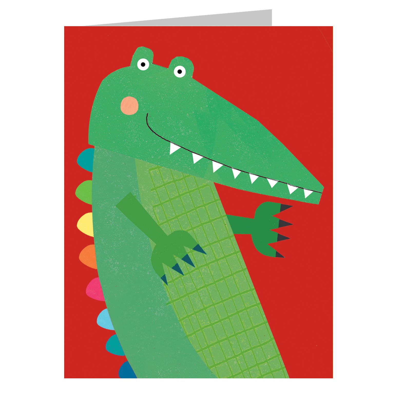 KAB16 mini crocodle greetings card