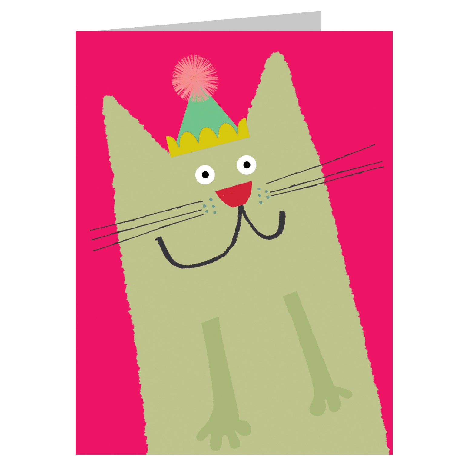 KAB17 mini cat greetings card