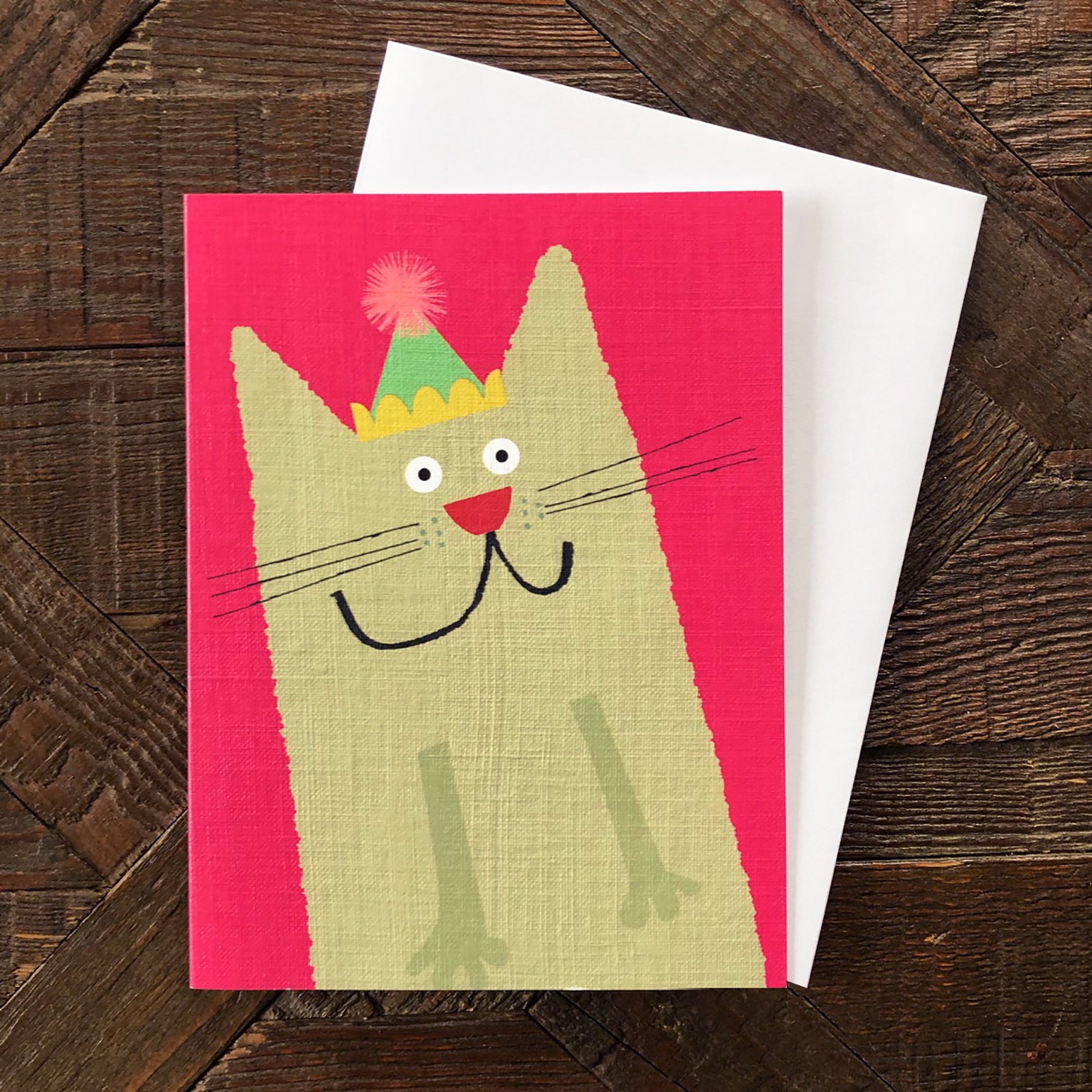KAB17 mini cat greetings card